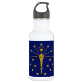 Indiana State Flag Waterfles (Voorkant)