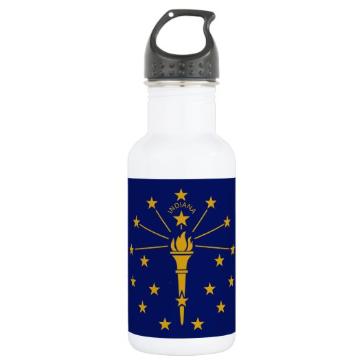 Indiana State Flag Waterfles (Voorkant)
