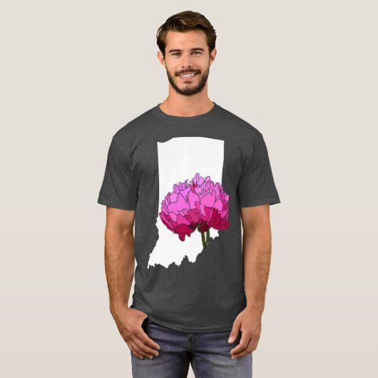 Indiana State Flower Oversized T-shirt (Voorkant volledig)