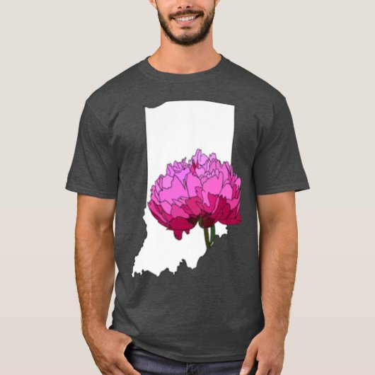 Indiana State Flower Oversized T-shirt (Voorkant)