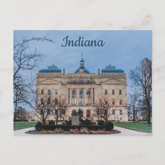 Indiana State House Indianapolis Indiana Briefkaart (Voorkant)