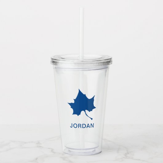 Indiana State Leaf Acryl Drinkbeker (Voorkant)