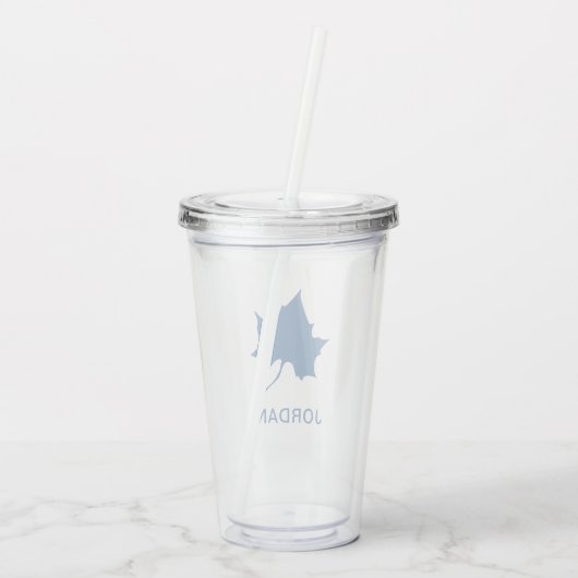 Indiana State Leaf Acryl Drinkbeker (Achterkant)