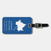 Indiana State Leaf Bagagelabel (Voorkant horizontaal)