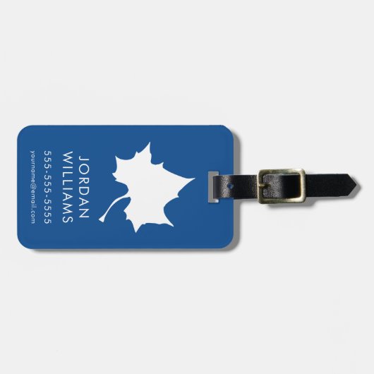 Indiana State Leaf Bagagelabel (Voorkant horizontaal)