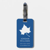 Indiana State Leaf Bagagelabel (Achterkant verticaal)