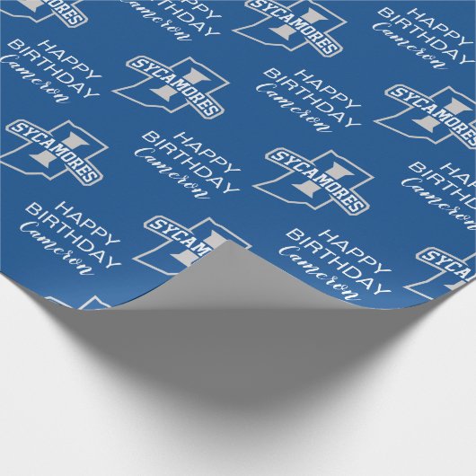 Indiana State Leaf Birthday Cadeaupapier (Hoek)