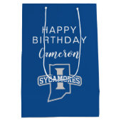 Indiana State Leaf Birthday Medium Cadeauzakje (Achterkant)