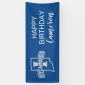 Indiana State Leaf Birthday Spandoek (Verticaal)