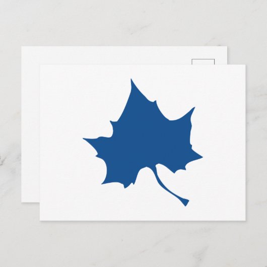 Indiana State Leaf Briefkaart (Voorkant / Achterkant)