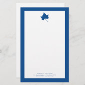 Indiana State Leaf Briefpapier (Voorkant / Achterkant)