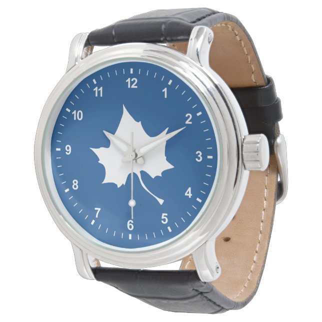 Indiana State Leaf Horloge (Gekanteld)