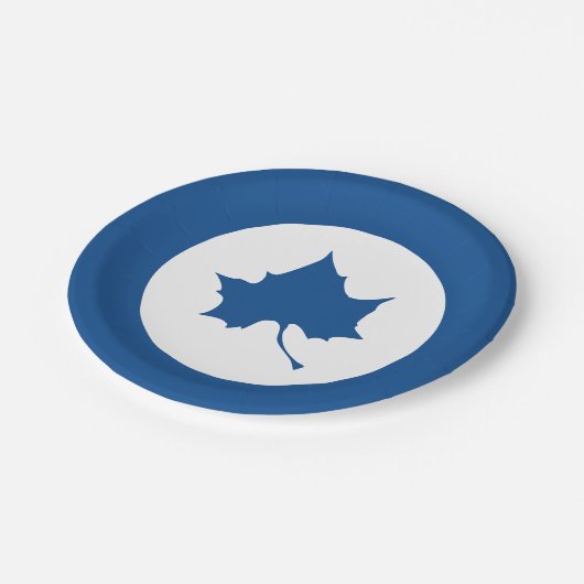 Indiana State Leaf Papieren Bordje (Gekanteld)