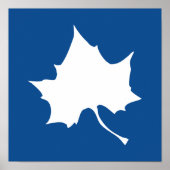 Indiana State Leaf Poster (Voorkant)