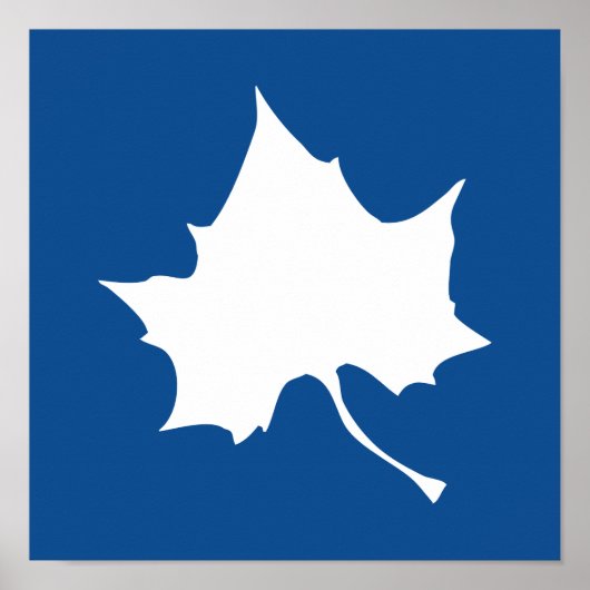 Indiana State Leaf Poster (Voorkant)