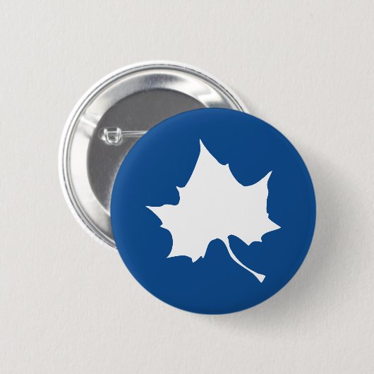 Indiana State Leaf Ronde Button 5,7 Cm (Voorkant /achterkant)