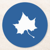 Indiana State Leaf Ronde Kartonnen Onderzetter (Voorkant)