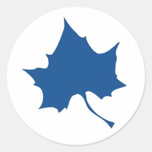 Indiana State Leaf Ronde Sticker