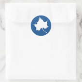 Indiana State Leaf Ronde Sticker (Tas)