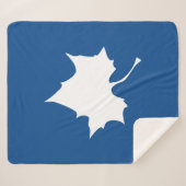 Indiana State Leaf Sherpa Deken (Voorkant (horizontaal))