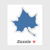 Indiana State Leaf Sticker (Vel)