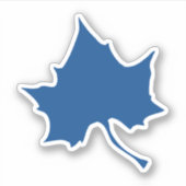 Indiana State Leaf Sticker (Voorkant)