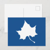 Indiana State Leaf Uitnodiging Briefkaart (Voorkant / Achterkant)