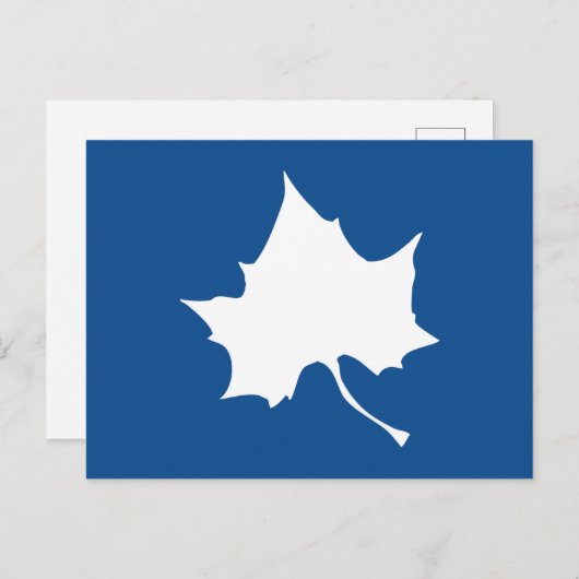 Indiana State Leaf Uitnodiging Briefkaart (Voorkant / Achterkant)