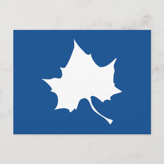 Indiana State Leaf Uitnodiging Briefkaart (Voorkant)