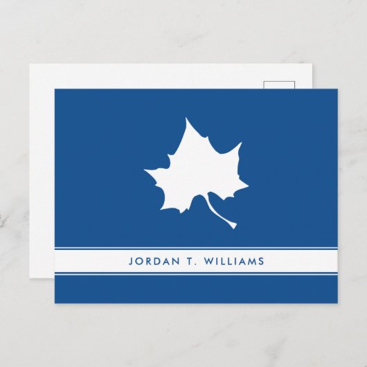 Indiana State Leaf Uitnodiging Briefkaart (Voorkant / Achterkant)