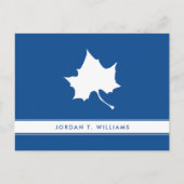 Indiana State Leaf Uitnodiging Briefkaart (Voorkant)