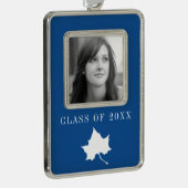 Indiana State Leaf Verzilverd Omlijst Ornament (Rechts)