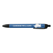 Indiana State Leaf Zwarte Inkt Pen (Bodem)
