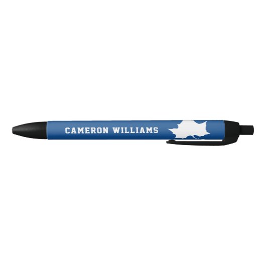 Indiana State Leaf Zwarte Inkt Pen (Bodem)