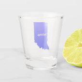 Indiana State Map Belong Shot Glas (Achterkant)