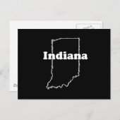 INDIANA STATE MOTTO BRIEFKAART (Voorkant / Achterkant)