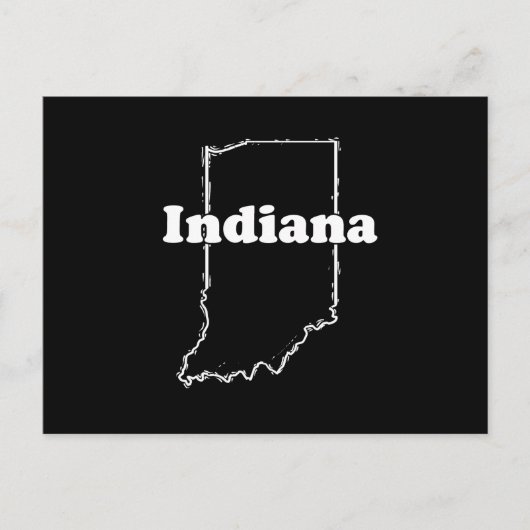 INDIANA STATE MOTTO BRIEFKAART (Voorkant)
