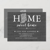 INDIANA State Moving Aankondiging Post Kaart (Voorkant / Achterkant)