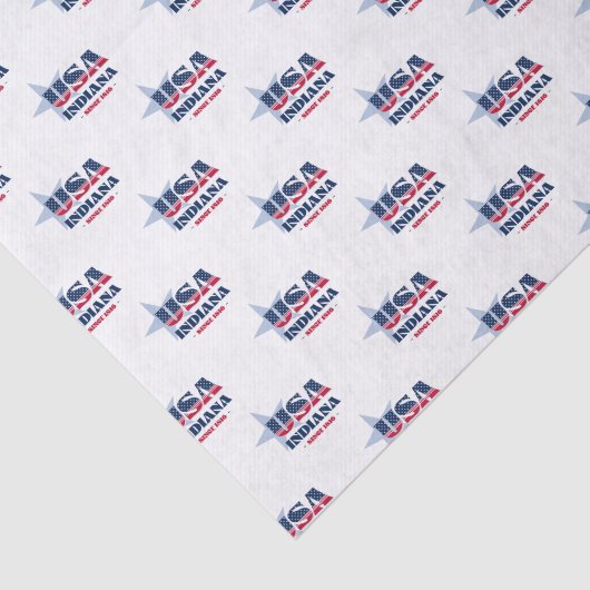 Indiana State Pride Tissue Paper Tissuepapier (Detail)