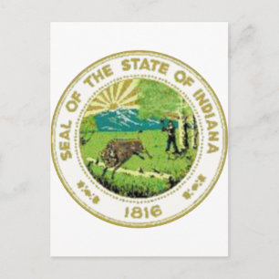 Indiana State Seal Briefkaart