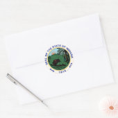 Indiana State Seal Stickers (Envelop)