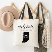 Indiana State Silhouette Wedding Welcome Tas