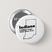 Indiana State Slogan Ronde Button 5,7 Cm (Voorkant /achterkant)