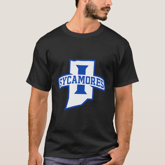 Indiana State Sycamores linkerborst icoon T-shirt (Voorkant)