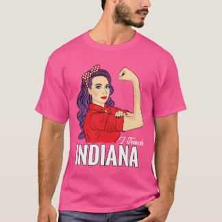 Indiana State Teacher Red For Ed Redfored I Teach  T-shirt