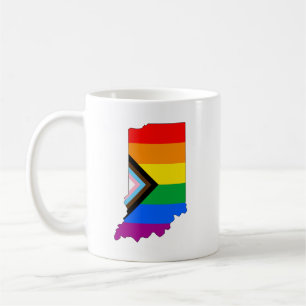 Indiana State Trots LGBTQ Voortgang Trots Koffiemok