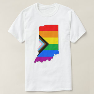 Indiana State Trots LGBTQ Voortgang Trots T-shirt