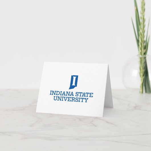 Indiana State University Afstuderen Bedankkaart (Voorkant)