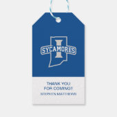 Indiana State University Afstuderen Cadeaulabel (Achterkant)