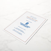 Indiana State University Afstuderen Folie Uitnodiging (Gedraaid)